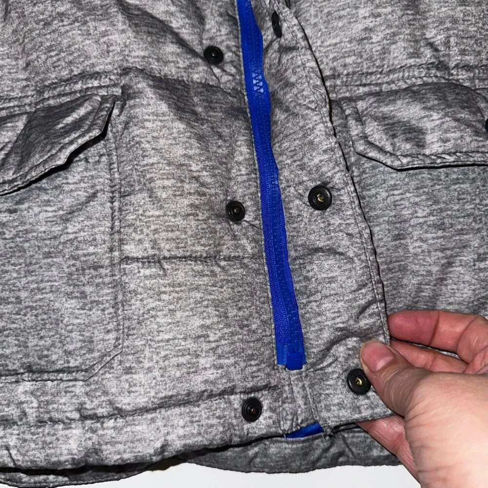 BABY GAP Size 4 Years Toddler GRAY Coat with removeable hood EUC